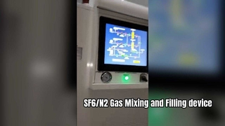 Funcionamiento del dispositivo de llenado y mezcla de gas SF6/N2